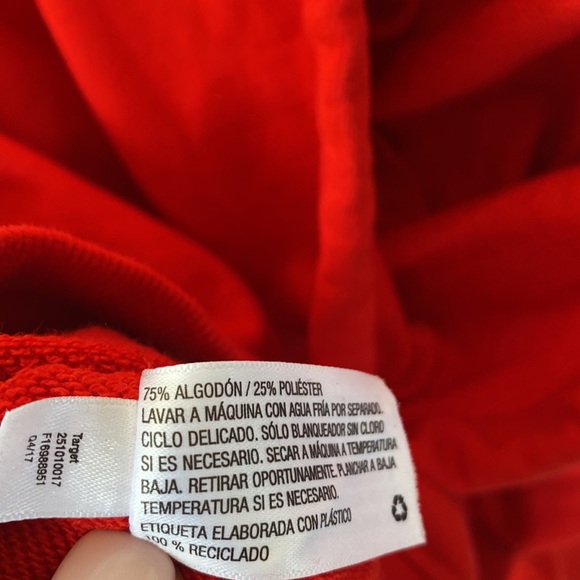 (B52) Hunter For Target White & Red Hoodie Pullover, Size Medium - Picture 12 of 14